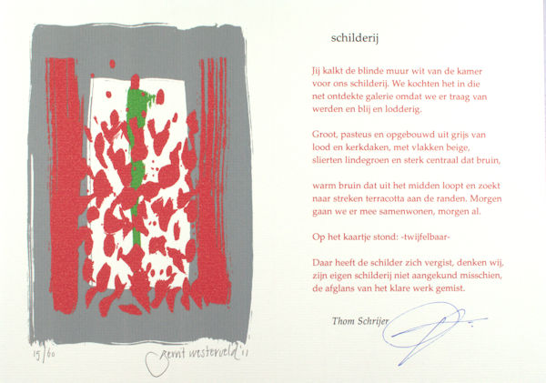 Schrijer, Thom. Schilderij.