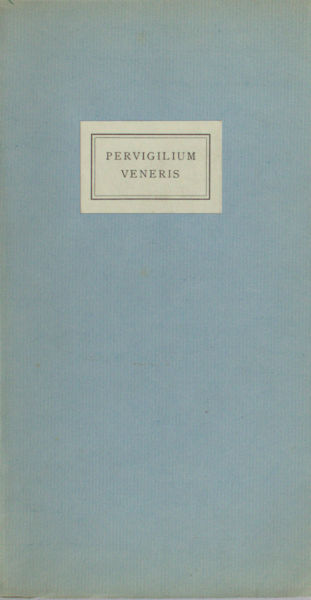 Pervigilium Veneris. Venus-verwachtingsnacht. (Vertaald door Jan Prins).