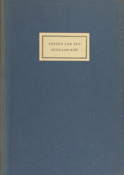 's-Gravesande, G.H. Verzen van een eenzaam man