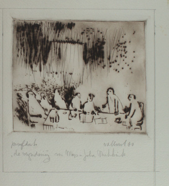 Horst, Theo van der. De vergadering van Miep en Johan Mekkink.