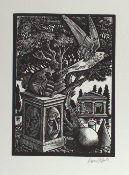Strik, Lou. Rouwkaart voor Jan Rhebergen. (2002).