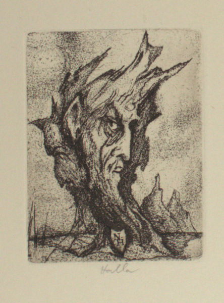 Halla, Jan. Exlibris voor N H.
