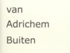 Adrichem, Arnoud van. Buiten.