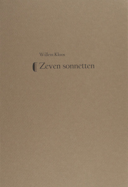 Kloos, Willem. Zeven sonnetten.