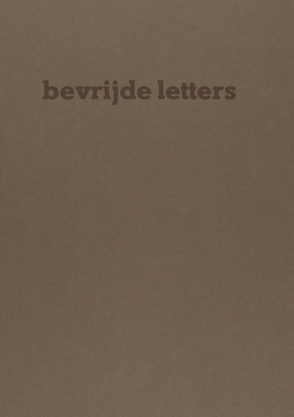 Sandberg, Willem. Bevrijde letters.