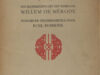 Mérode, Willem de. De Wilde Wingerd. 1911- 1936. Een bloemlezing uit het werk van Willem de Mérode.
