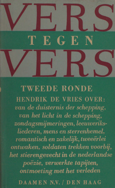 Vries, Hendrik de. Vers tegen vers. Tweede ronde.