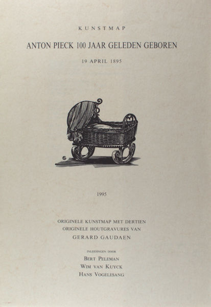 Gaudaen, Gerard. Kunstmap. Anton Pieck 100 jaar geleden geboren. 19 april 1895. Originele kunstmap met dertien originele houtgravures van Gerard Gaudaen.