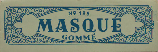 Endt, Friso. Masque. 3 feuilles papier de Proost.
