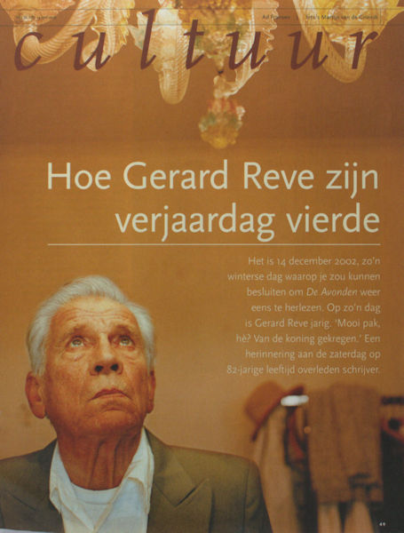 Reve, Gerard - Ad Fransen. Hoe Gerard Reve zijn verjaardag vierde.