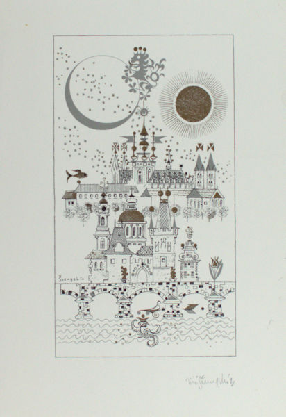 Svengsbir, Jiri. Zonder titel. (Stadsgezicht).