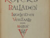 Valkhoff, Marius (vertaling). Roemeensche volksballaden,