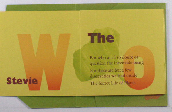 Wonder, Stevie. The secret life of plants.