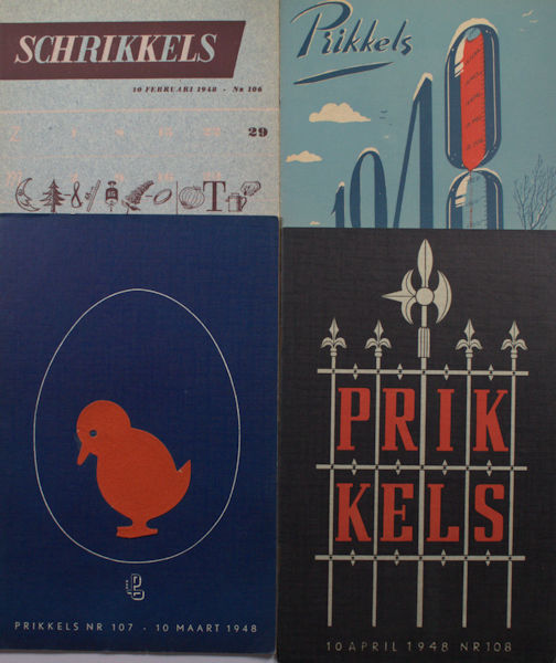 Proost Prikkels. Nummers 105 - 117.  'Jaargang' 1948.