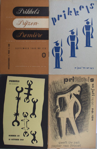 Proost Prikkels. Nummers 118 - 129.  'Jaargang' 1949.