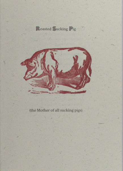 Roasted Sucking Pig.