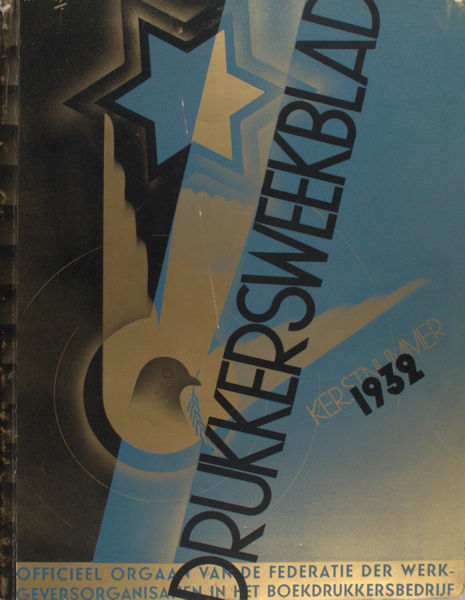 Muratti, Ch. (omslagontwerp). Drukkersweekblad Kerstnummer 1932.