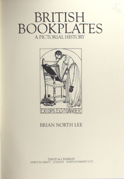 Lee, Brian North. British bookplates: A pictorial history.