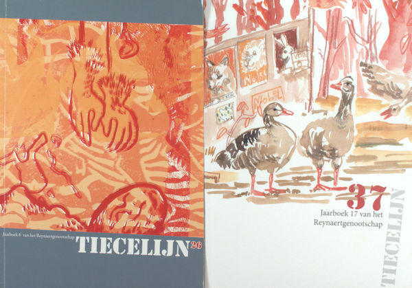 Daele, Rik van e.a. Tiecelijn. Nieuwsbrief / Tijdschrift /  Jaarboek van het Reynaertgenootschap. Jaargang 1 - 38.