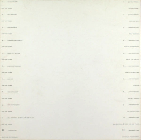Toorn, Jan van. Subjectief, open, veranderlijk, vormgeving.