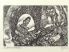 Steenvoorden, Ab. Exlibris voor Niek Visser. Alice in wonderland.