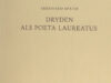 Späth, Eberhard. Dryden als Poeta Laureatus.