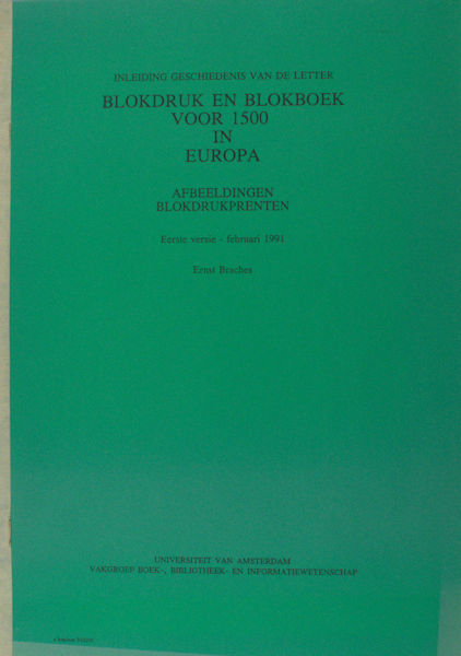 Braches, Ernst. Inleiding geschiedenis van de letter.