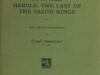 Dumbacher, Cornel. Bulwers Roman Harold, the last of the saxon kings.