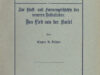 Fischer, Eugen K. Zur Stoff- und Formengesichte des neueren Volksliedes: Das Lied von der Amsel.