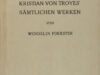 Foerster, Wendelin. Wörterbuch zu Kristian von Troyes' Sämtlichen Werken.