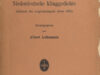 Leitzmann, Albert (Hrsg.). Niederdeutsche Klingedichte.