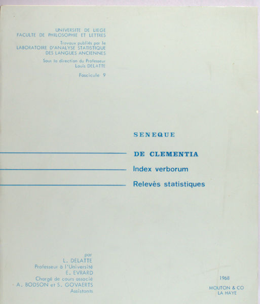 Delatte, L. et al. Seneque: De Clementia.