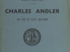 Tonnelat, Ernest. Charles Andler.
