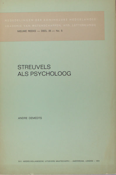Demedts, André. Streuvels als psycholoog.