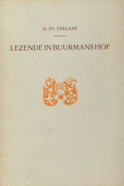 Enklaar, D.Th. Lezende in buurmans hof.