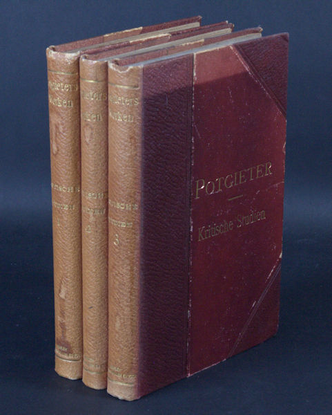 Potgieter, E.J. Kritische Studien.