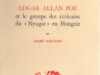 Karátson, André. Edgar Allan Poe et le groupe des écrivains du Nyugat en Hongrie.