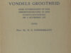 Donkersloot, N.A. Vondels grootheid.