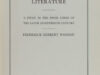 Wagman, Frederick Herbert. Magic and natural science in Geman baroque literature. A study of the prose forms of the later seventeenth century