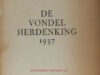 Kouwenaar, D. (ed.). De Vondelherdenking 1937.