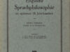 Funke, Otto. Englische Sprachphilosophie im späteren 18. Jahrhundert.