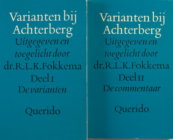 Achterberg - Fokkema, R.L.K. (Uitgegeven door). Varianten bij Achterberg.