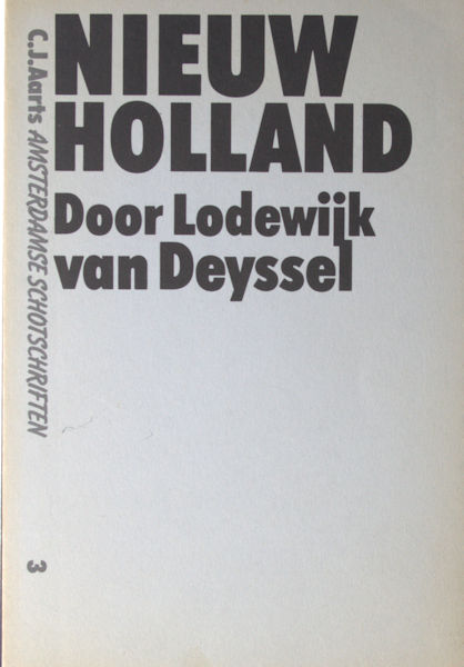 Deyssel, Lodewijk van. Nieuw Holland.