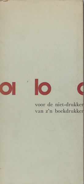 Folkertsman, B. ABC voor de niet-drukker van zijn drukker.
