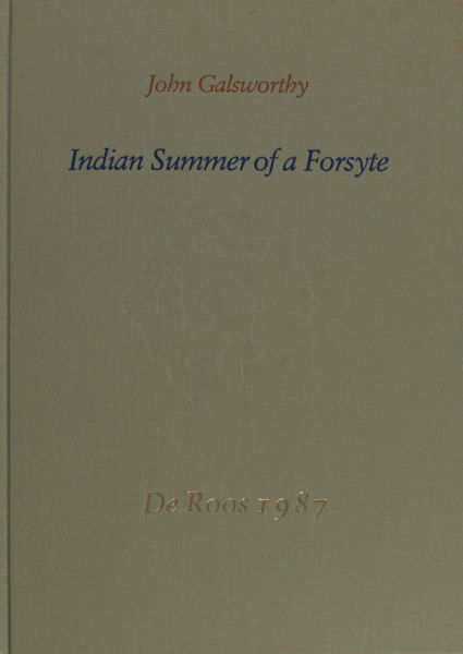 Galsworthy, John. Indian summer of a Forsyte.