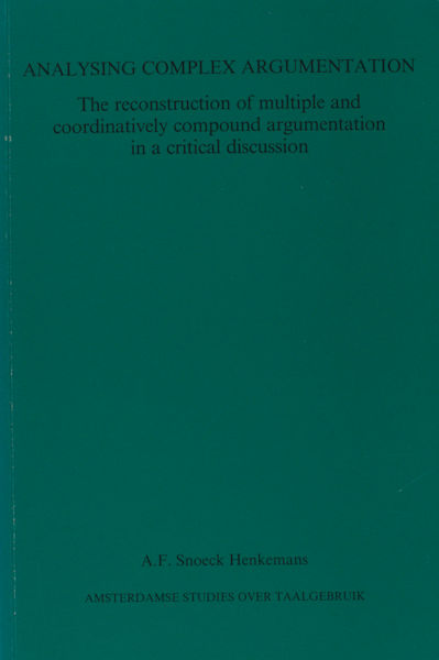 Henkemans, A.F. Snoeck. Analysing complex argumentation.