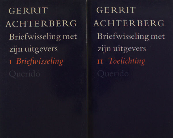Achterberg, Gerrit. Briefwisseling met zijn uitgevers.