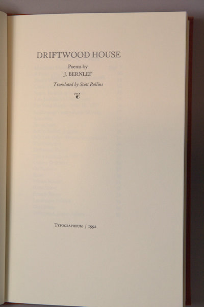 Bernlef, J. Driftwood house.