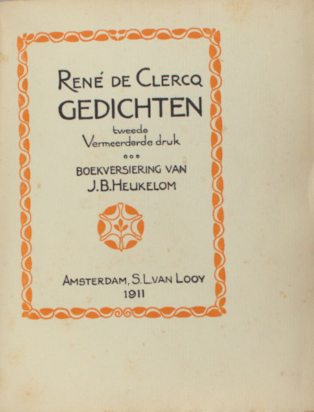 Clercq, René de. Gedichten.