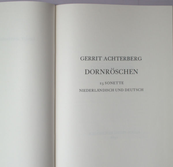 Achterberg, Gerrit. Dornröschen.